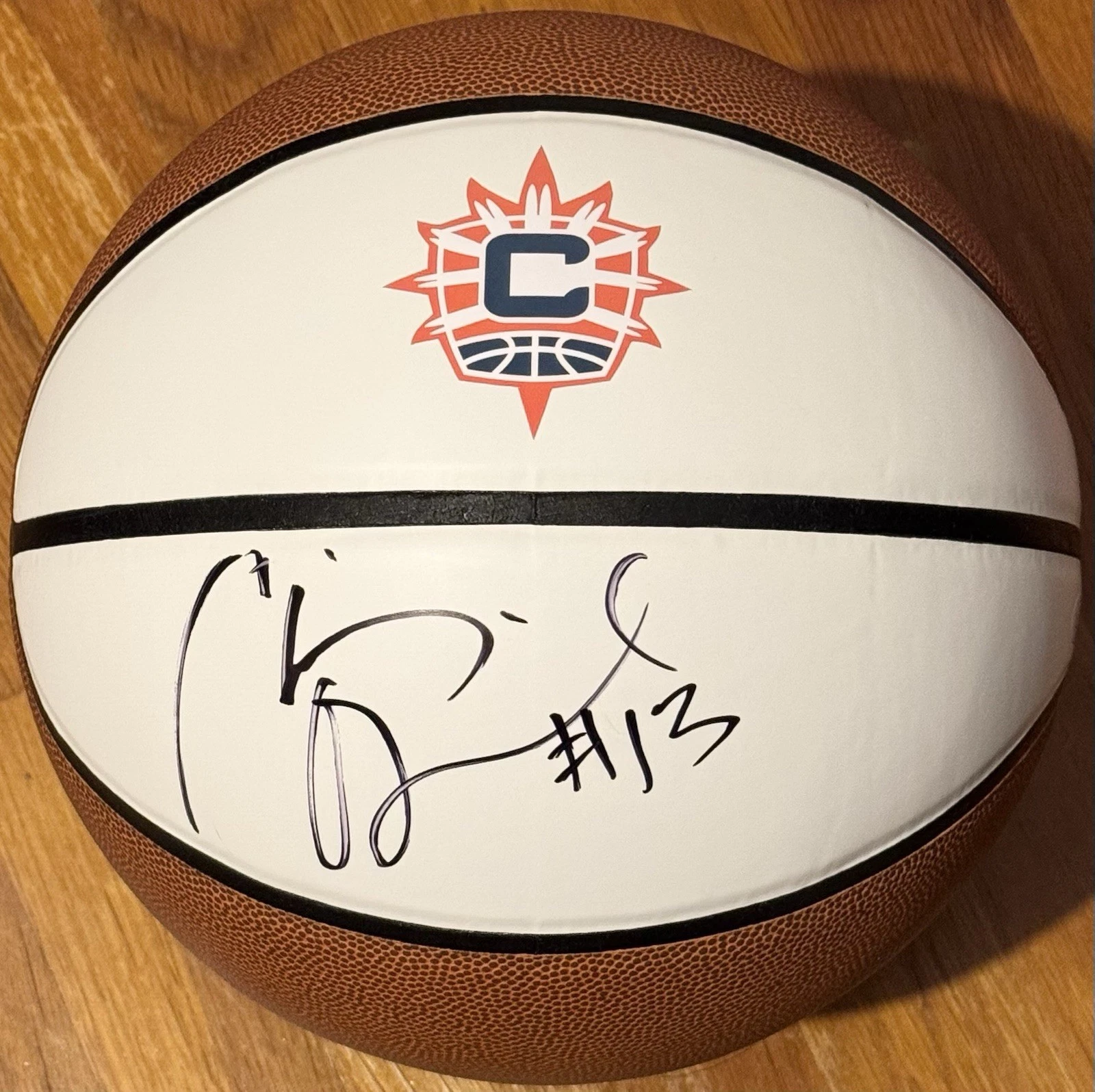 Chiney Ogwumike Signed Autographed Connecticut Sun Logo Basketball JSA COA