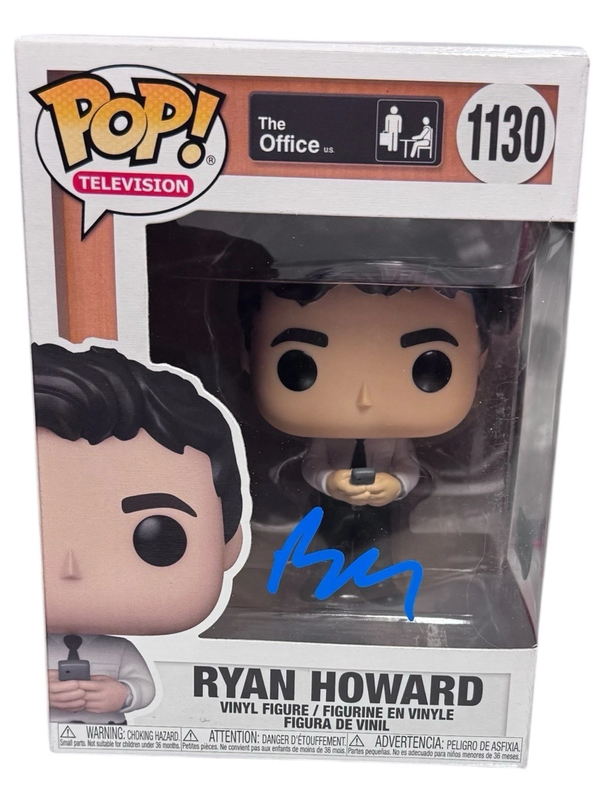 BJ Novak Signed The Office Ryan Howard Funko Pop Autograph 1130 B.J. Beckett COA