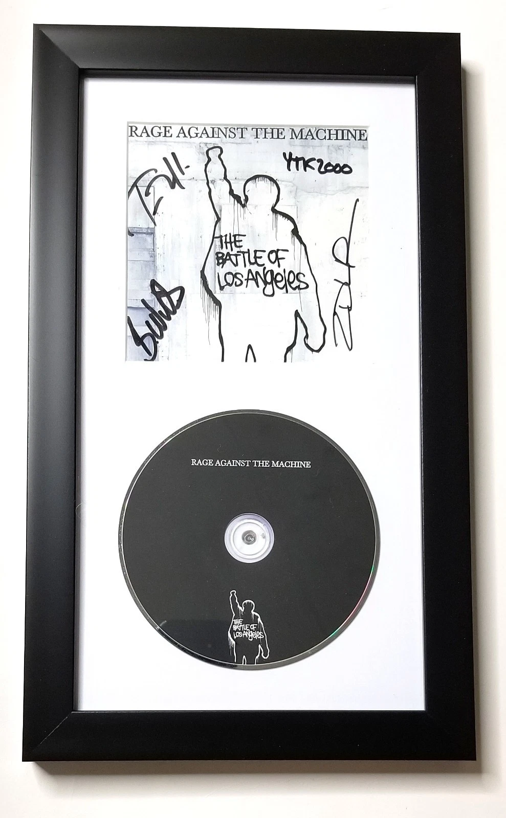 Rage Against The Machine SIGNED Battle Los Angeles Frame CD Display #2 JSA LOA
