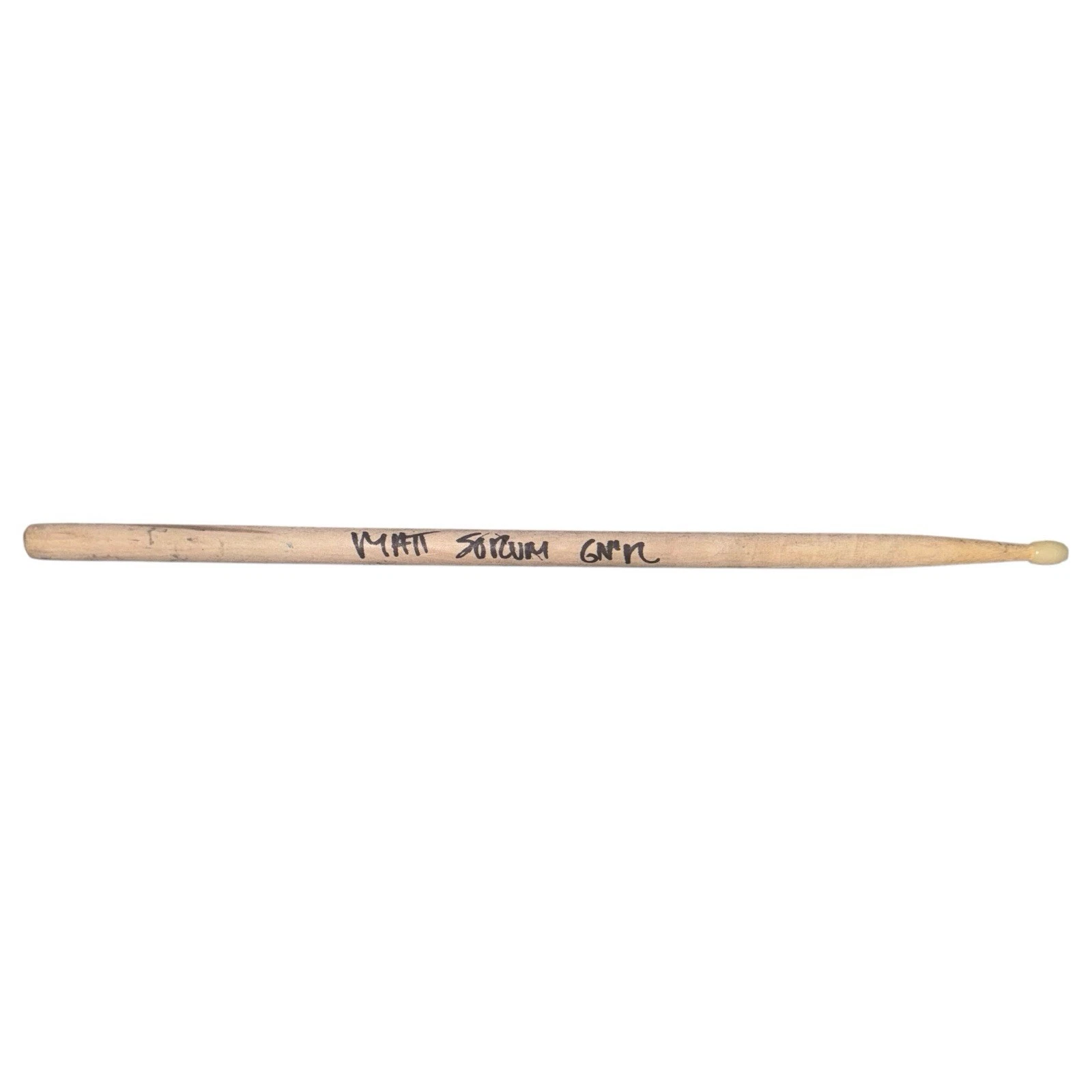 MATT SORUM ‘GUNS N’ ROSES’ SIGNED AUTOGRAPH DRUMSTICK DRUM STICK DRUMMER BAS COA COLLECTIBLE MEMORABILIA