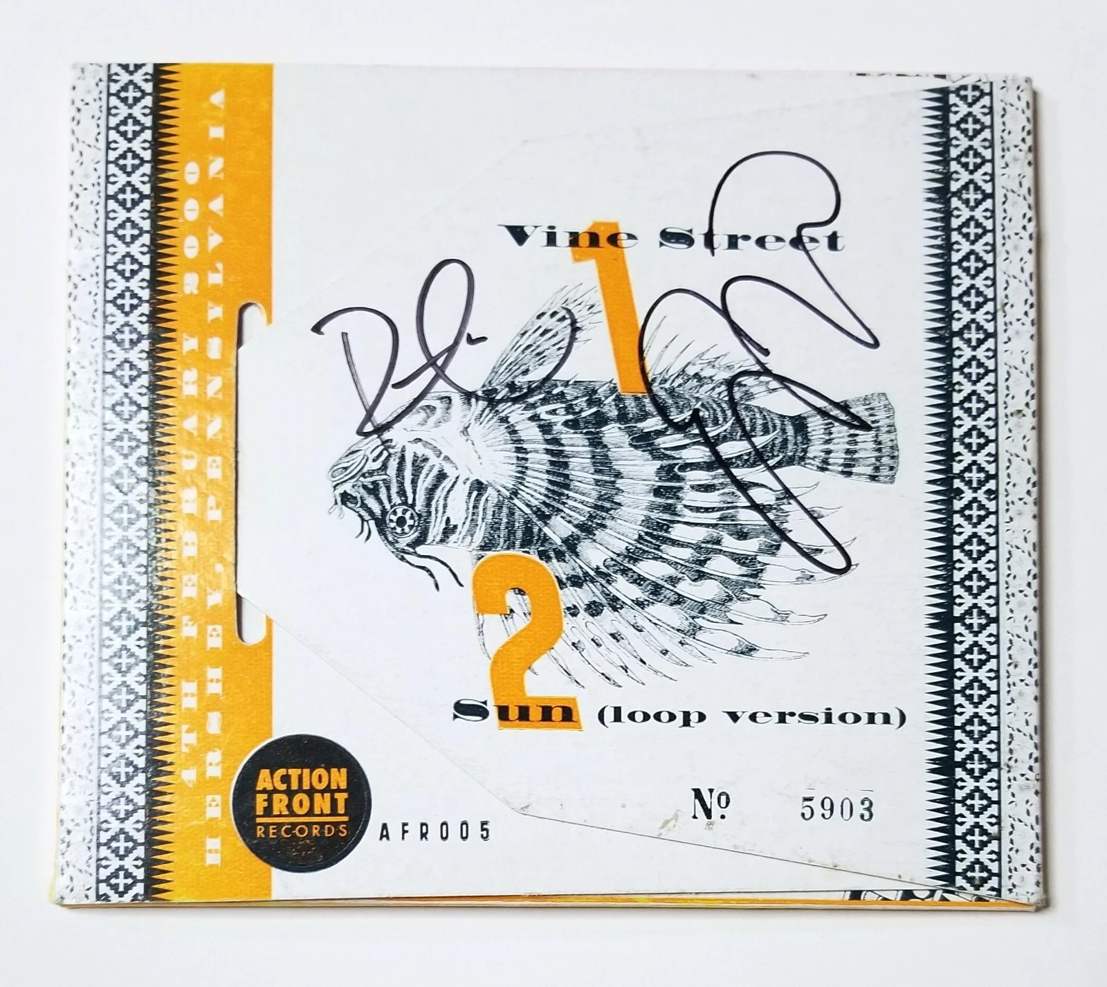 LIVE band SIGNED AFR005 Limited Edition 2000 Gift CD COA #5903/6200 Kowalczyk
