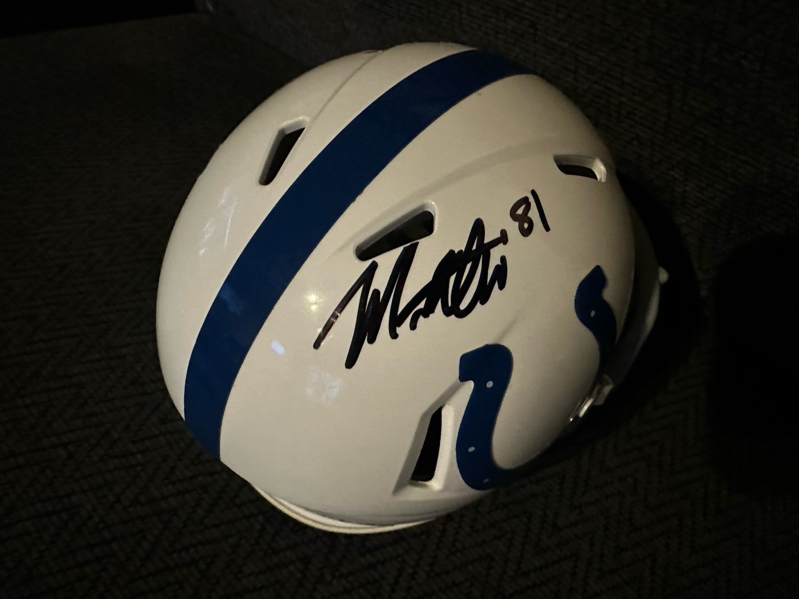 Mo Alie Cox Signed Indianapolis Colts Mini Helmet Autographed