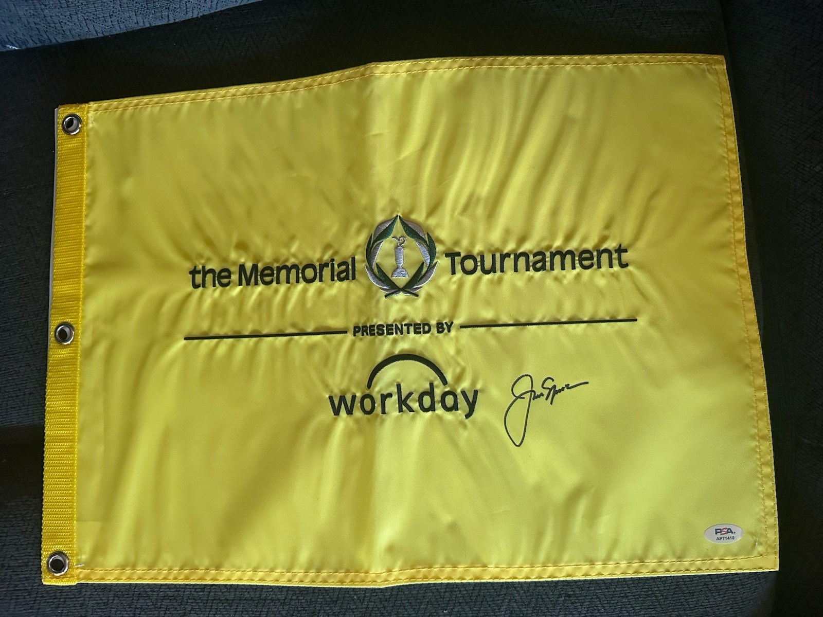 Jack Nicklaus SIGNED Memorial PGA Golf Flag Augusta PSA/DNA Authenticated COA