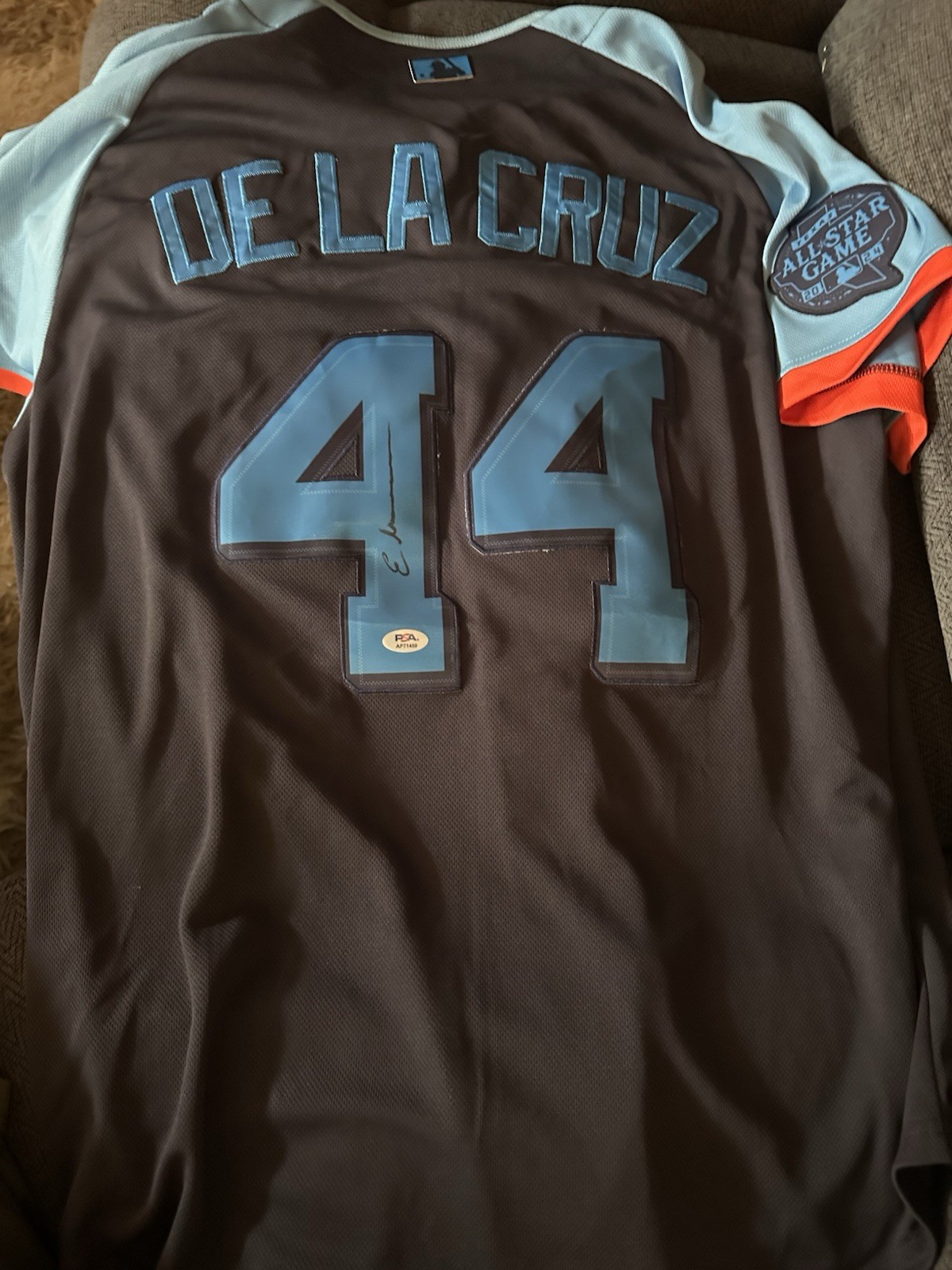 Elly De La Cruz SIGNED Cincinnati Reds Stitched Jersey PSA Authenticated XL