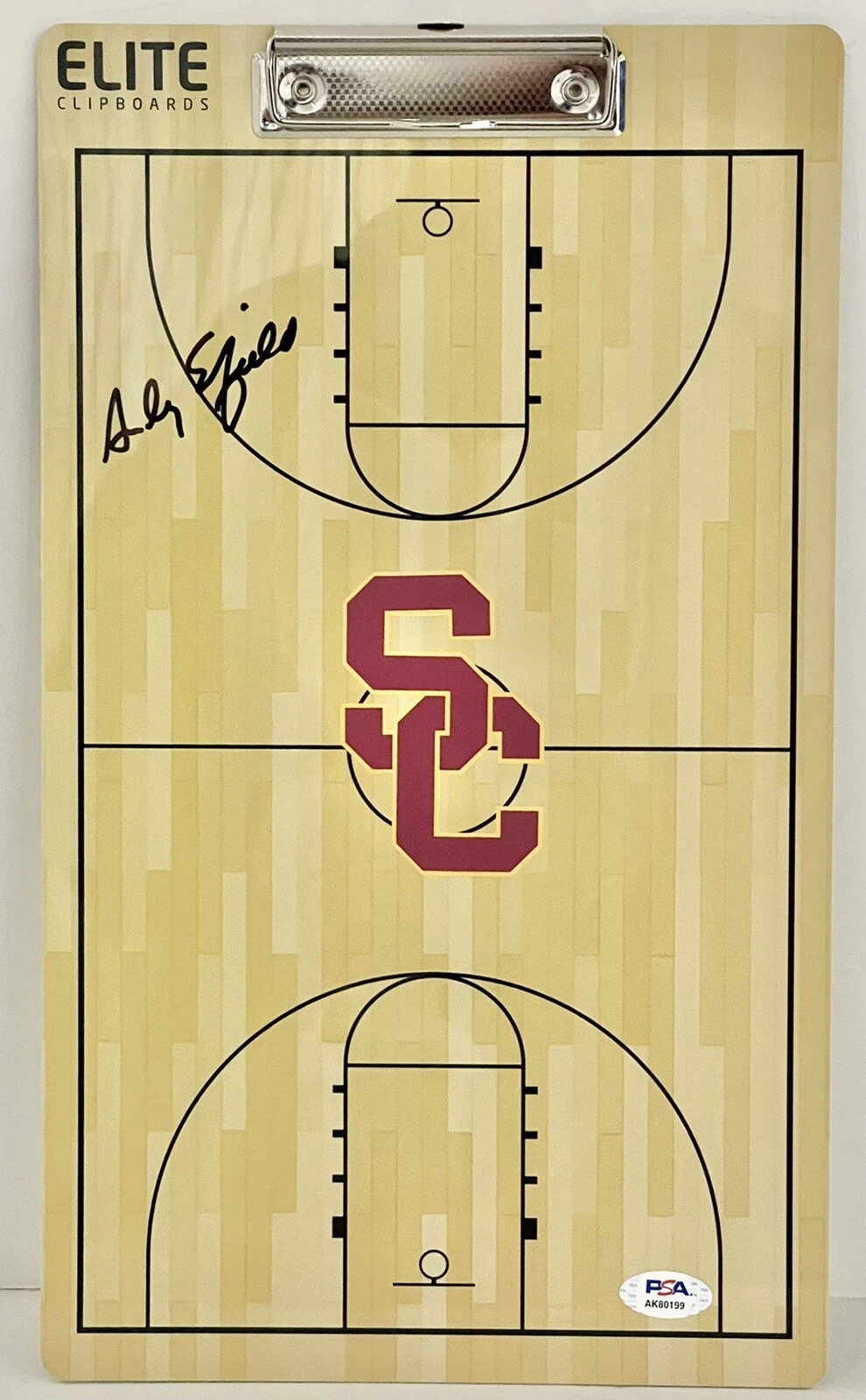 ANDY ENFIELD SIGNED AUTOGRAPHED USC TROJANS COACHES CLIPBOARD PSA/DNA COLLECTIBLE MEMORABILIA