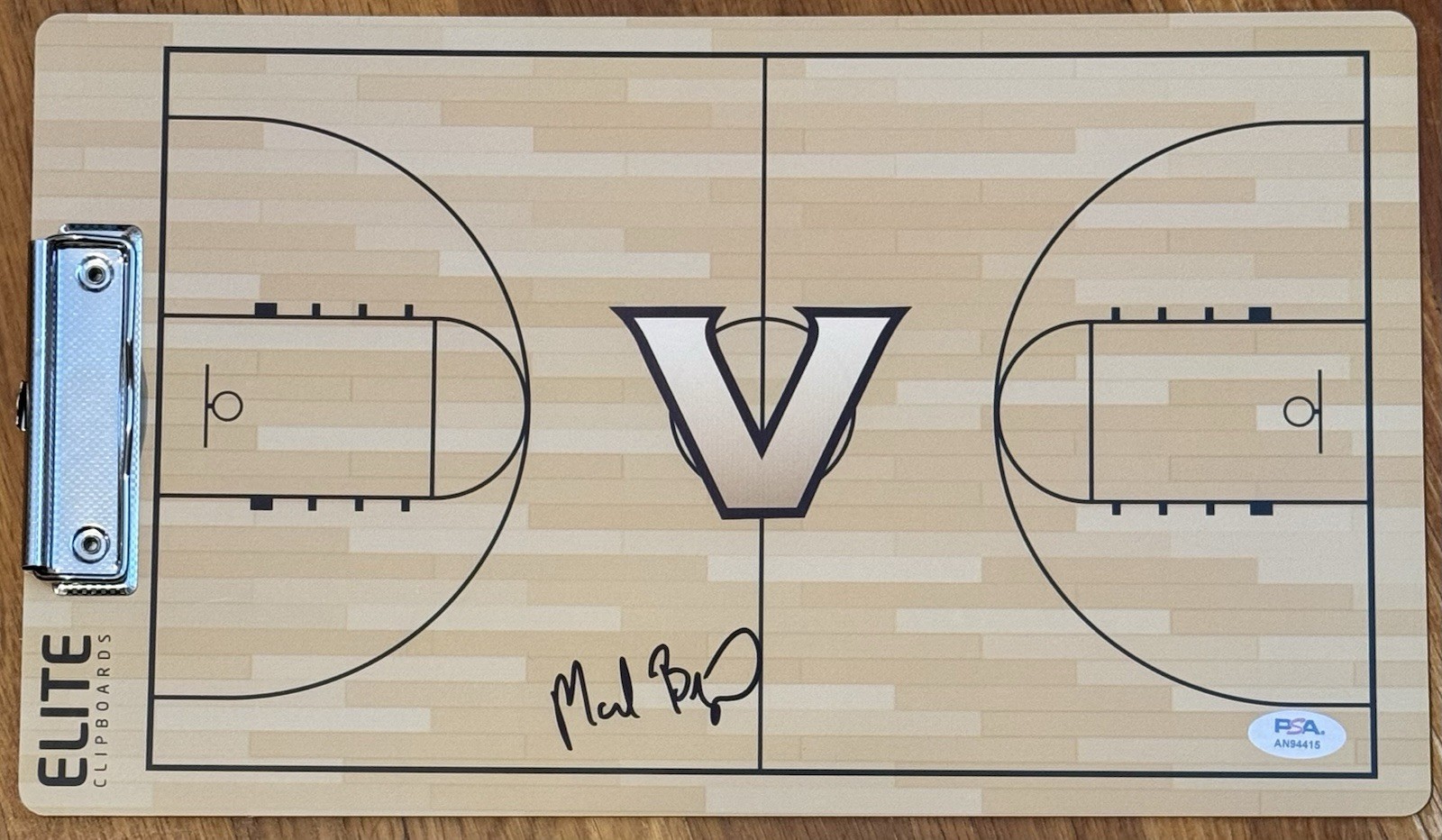 Mark Byington Signed Autographed Vanderbilt Coaches Clipboard PSA/DNA Coa