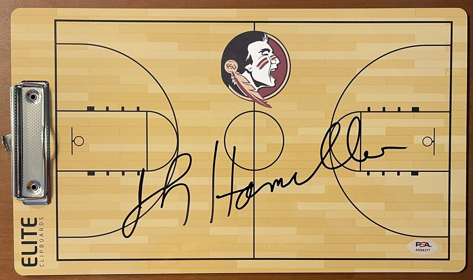 Leonard Hamilton Signed Autographed Florida State Coaches Clipboard PSA/DNA Coa