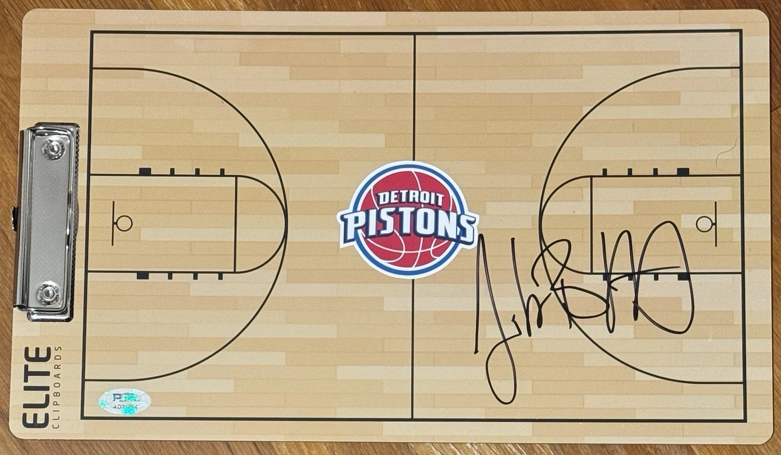 JB Bickerstaff Signed Autographed Detroit Pistons Coaches Clipboard PSA/DNA COA