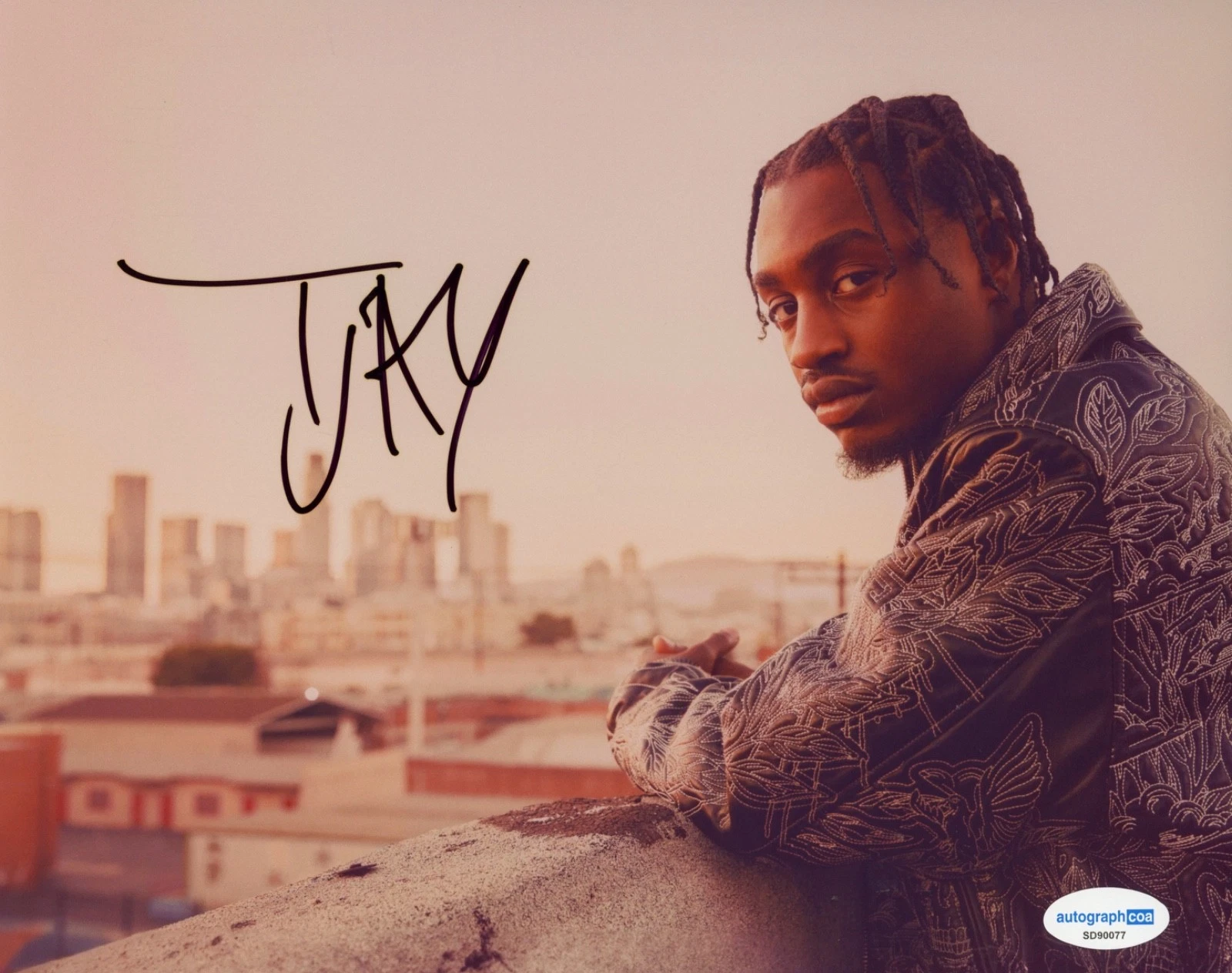 Lil Tjay Signed Autograph Hip Hop Rapper True 2 Myself Destined To Win ACOA COA