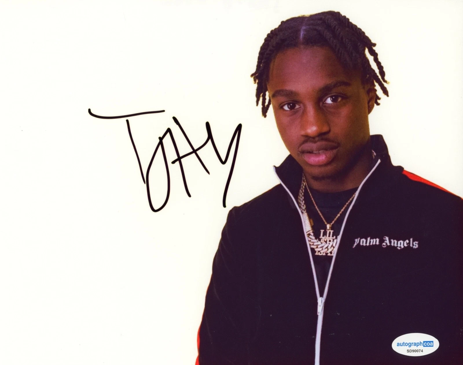 Lil Tjay Signed Autograph Hip Hop Rapper True 2 Myself Destined To Win ACOA COA