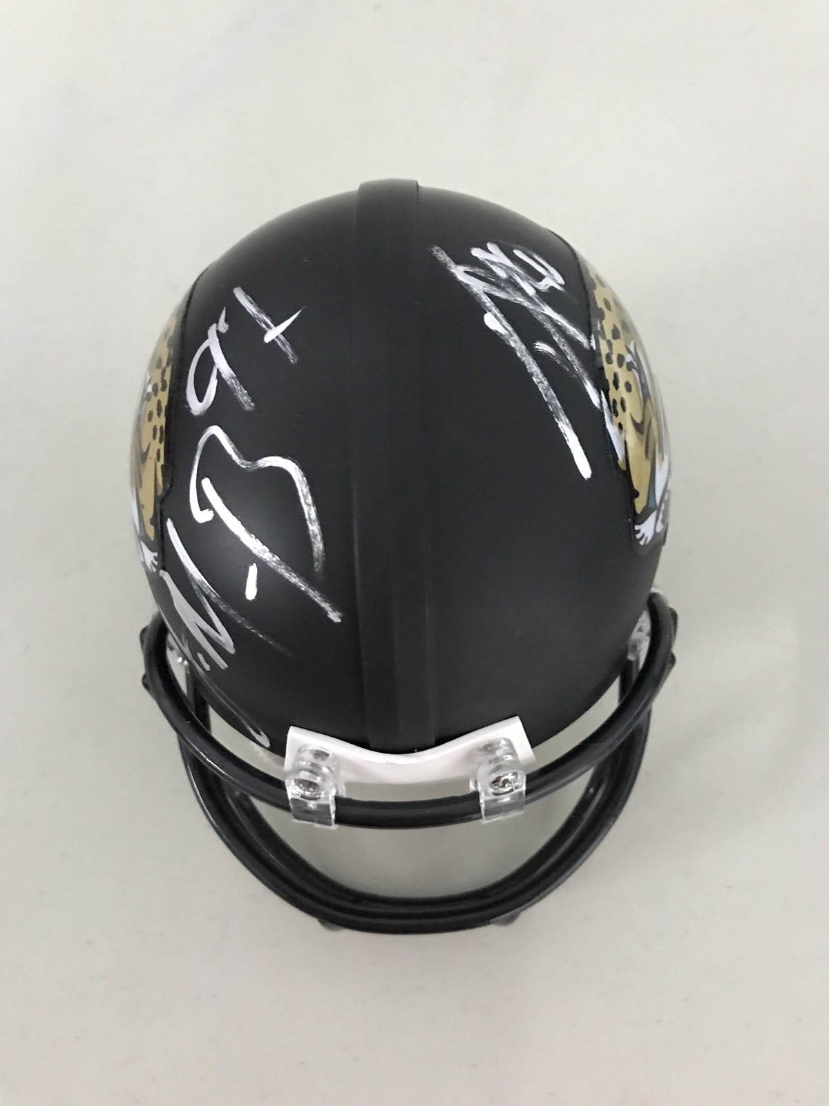 Malik Jackson Telvin Smith Dual Signed Jackaonville Jaguars Mini Helmet Coa