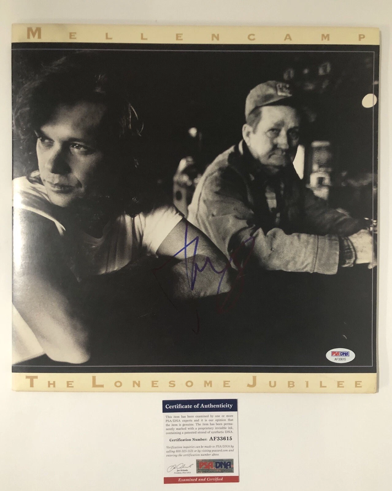 John Cougar Mellencamp Signed Auto Vinyl Album The Lonesome Jubilee Psa/Dna