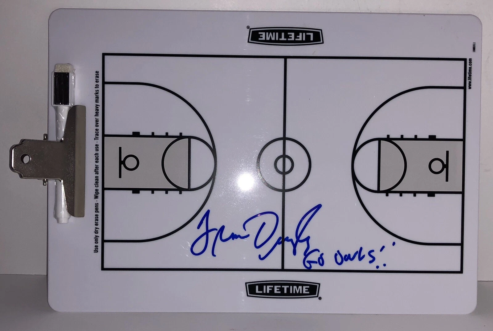 Fran Dunphy Signed Autographed Temple Owls Coaches Clipboard Psa/Dna