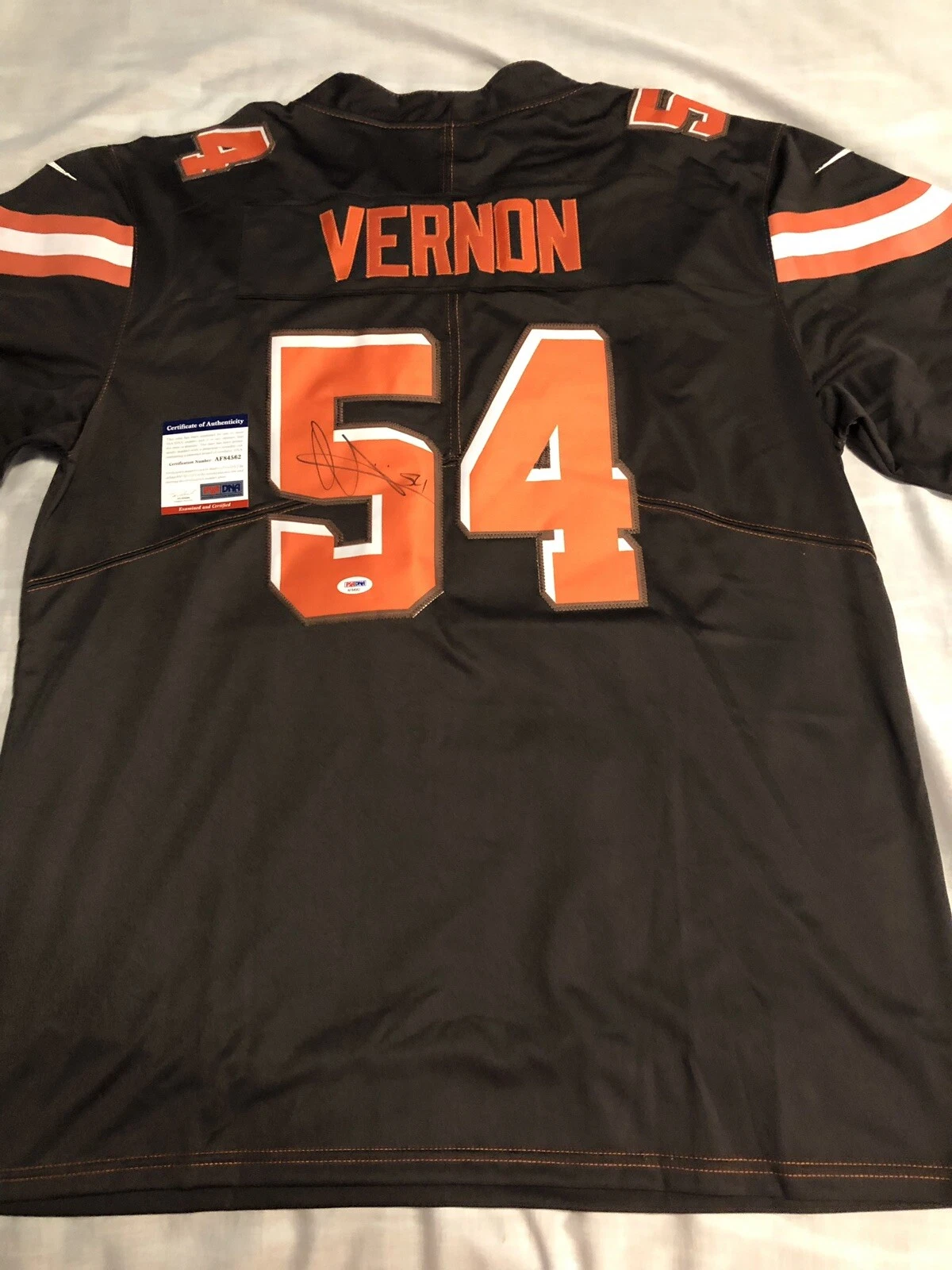 Olivier Vernon Signed Autographed Jersey Cleveland Browns Super Bowl Psa/Dna
