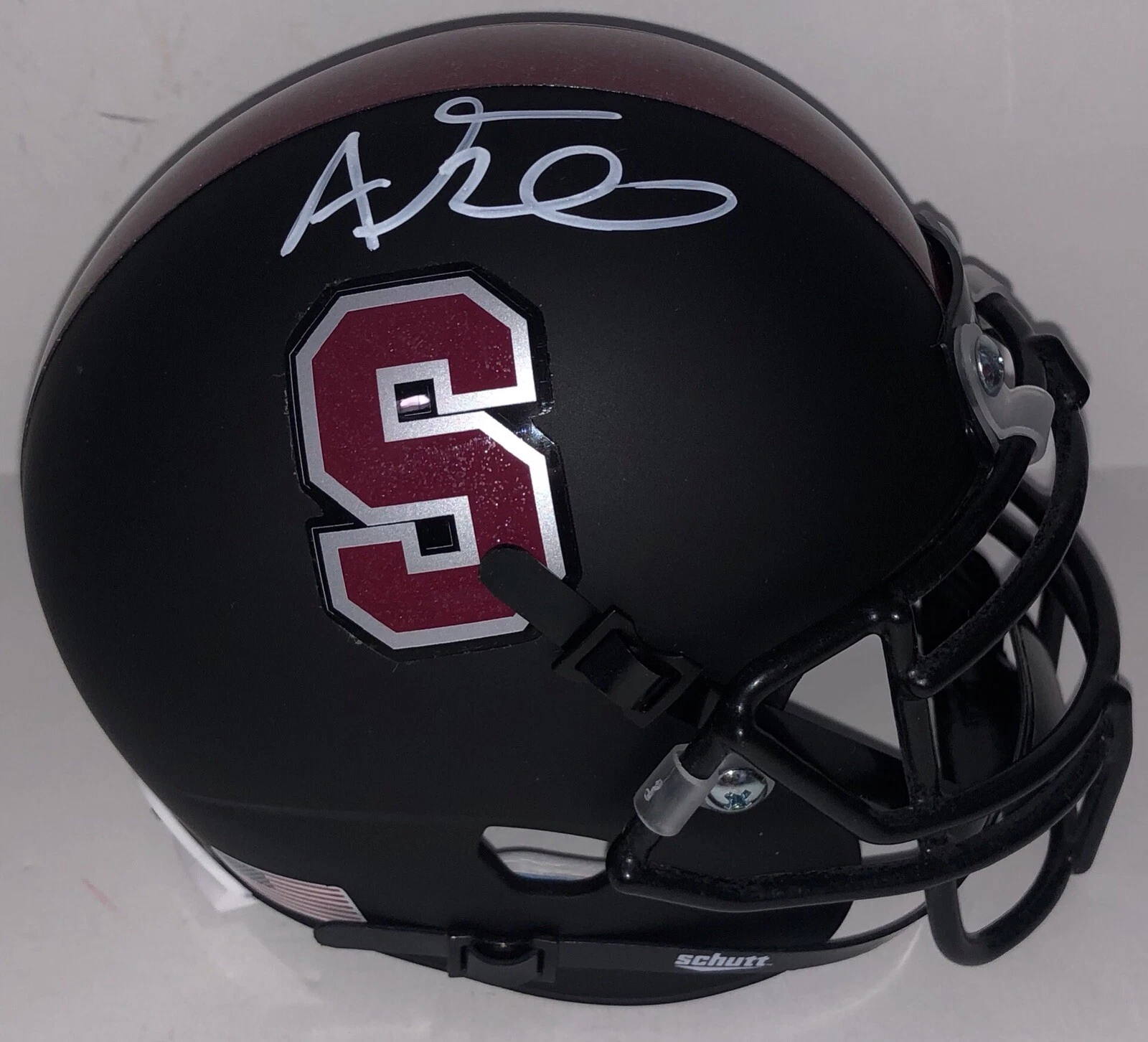 Austin Jones Signed Autographed Stanford Cardinal Mini Helmet Champs Coa