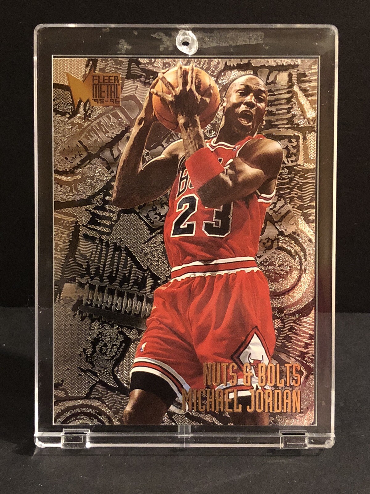 1995-96 MICHAEL JORDAN FLEER METAL NUTS AND BOLTS #212 Chicago Bulls
