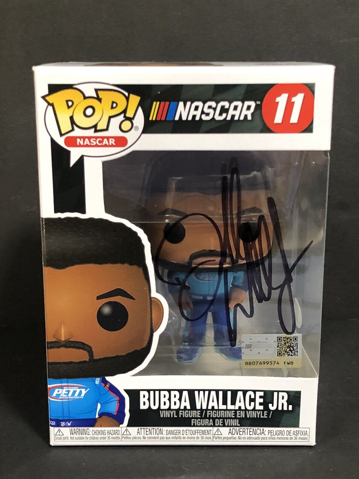 Darrell Wallace Bubba Signed Autographed Funko Pop Nascar Psa/Dna