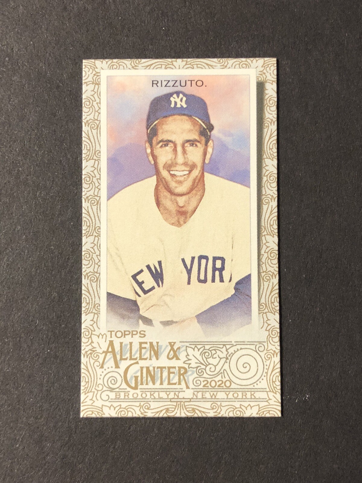2020 Topps Allen And Ginter Mini Gold Parallel Phil Rizzuto Yankees High Number