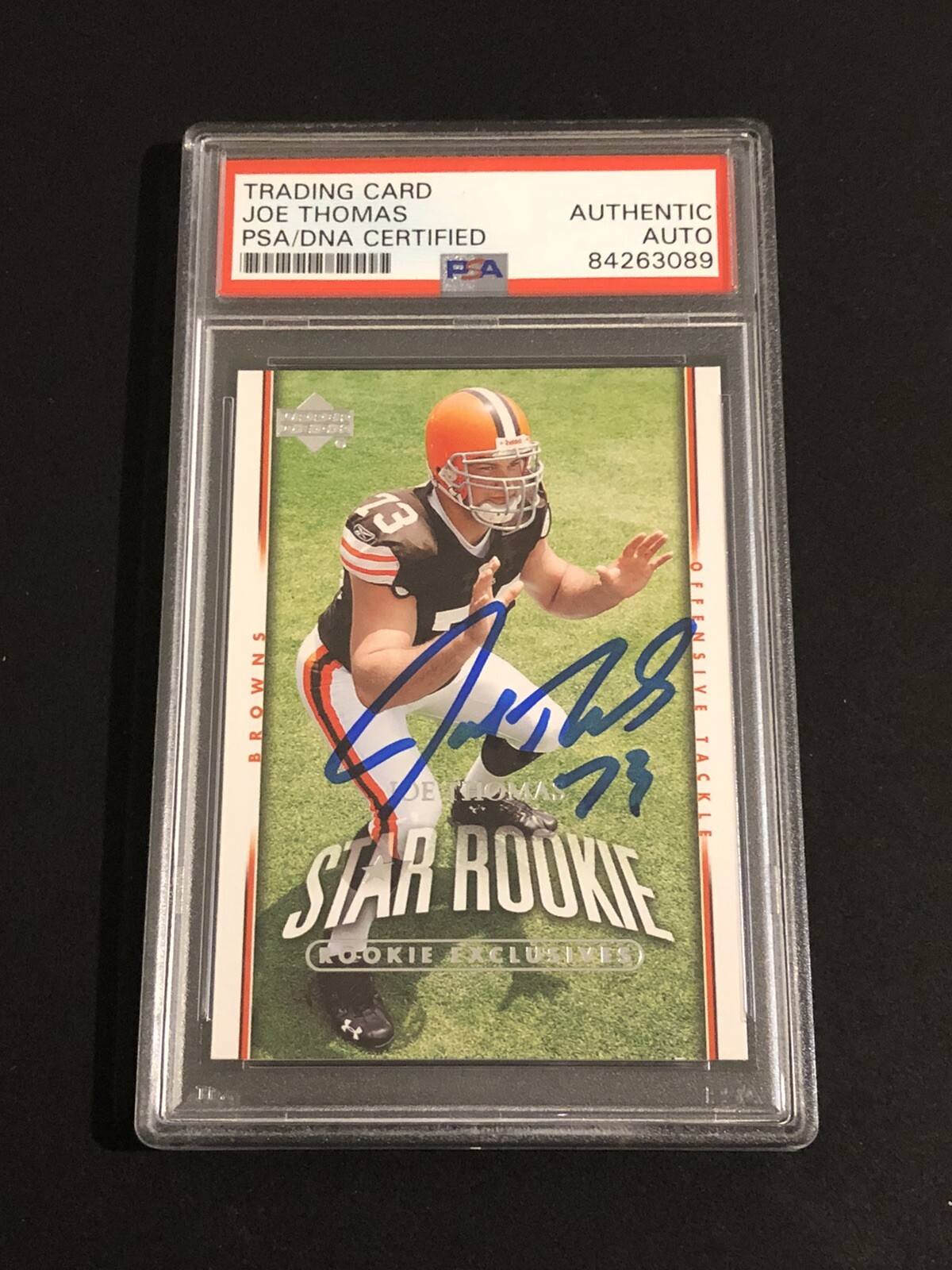 Joe Thomas Signed Autographed Cleveland Browns Psa/Dna Slabbed Rookie Card