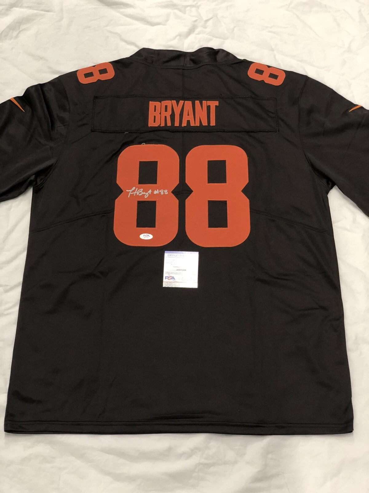 Harrison Bryant Signed Autographed Cleveland Browns Jersey Mackey Award Psa/Dna