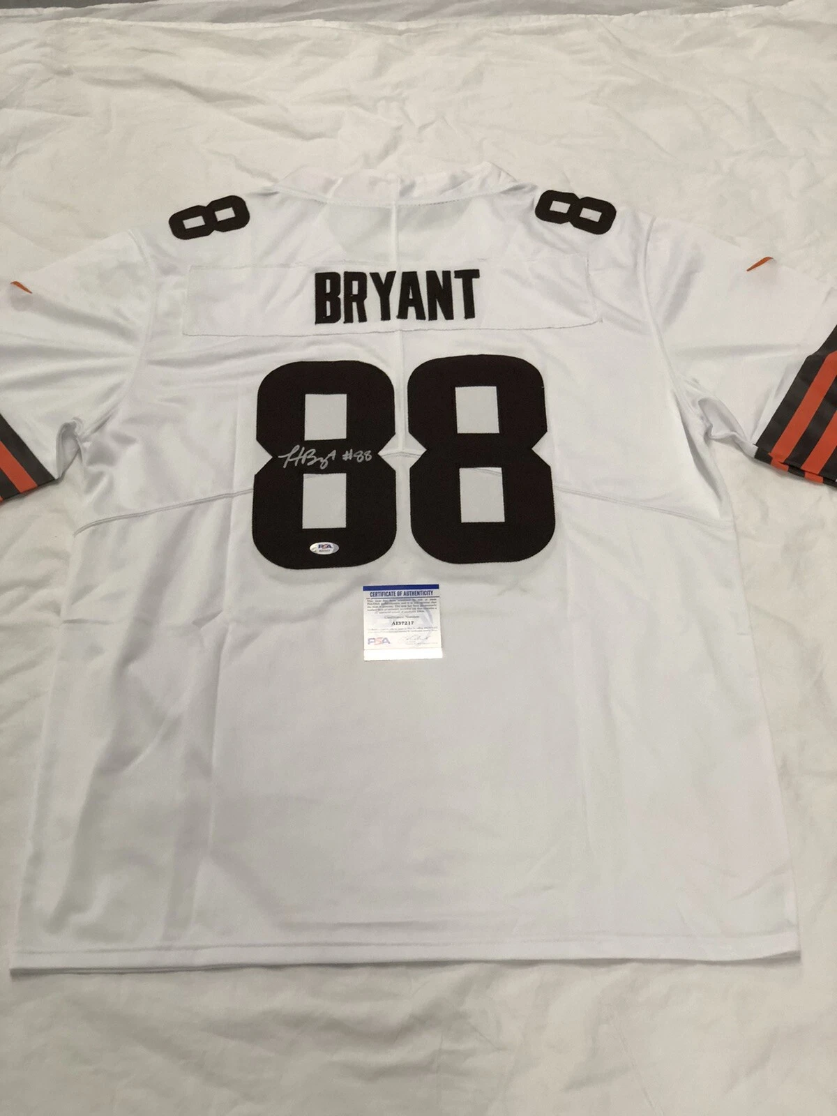 Harrison Bryant Signed Autographed Cleveland Browns Jersey Mackey Award Psa/Dna
