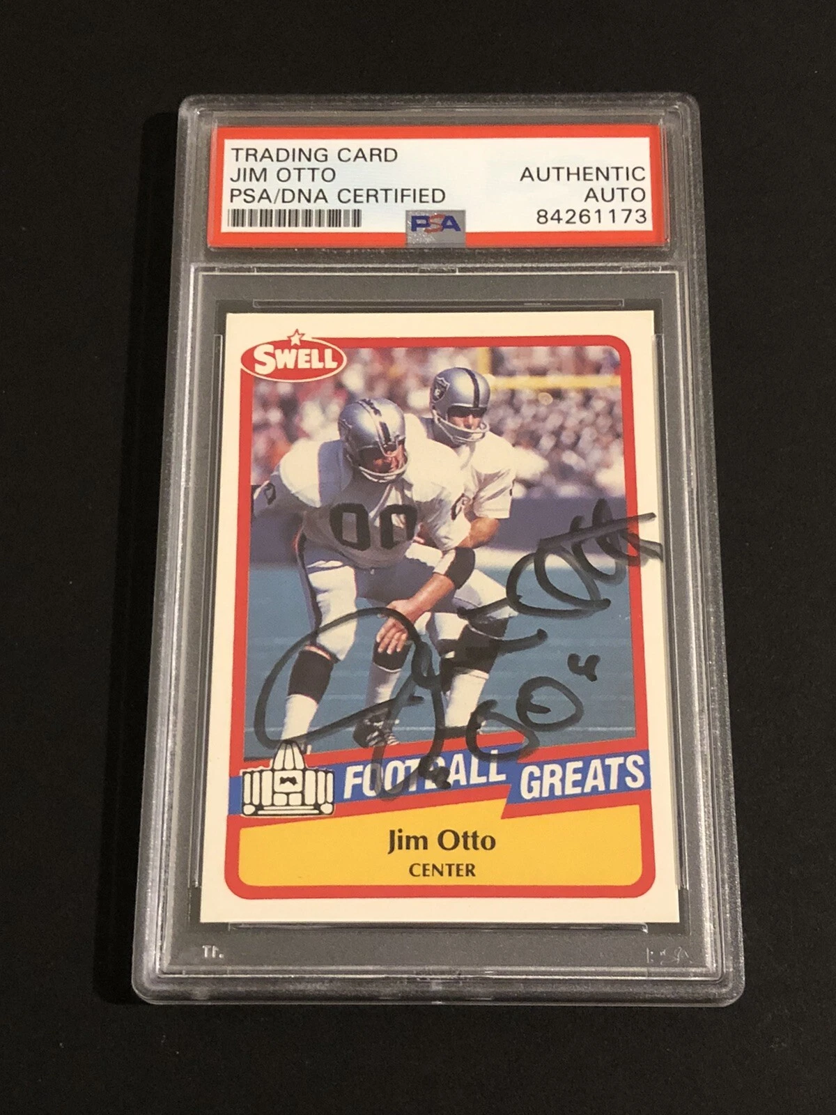 Jim Otto Signed Autographed Oakland Raiders Card Psa/Dna