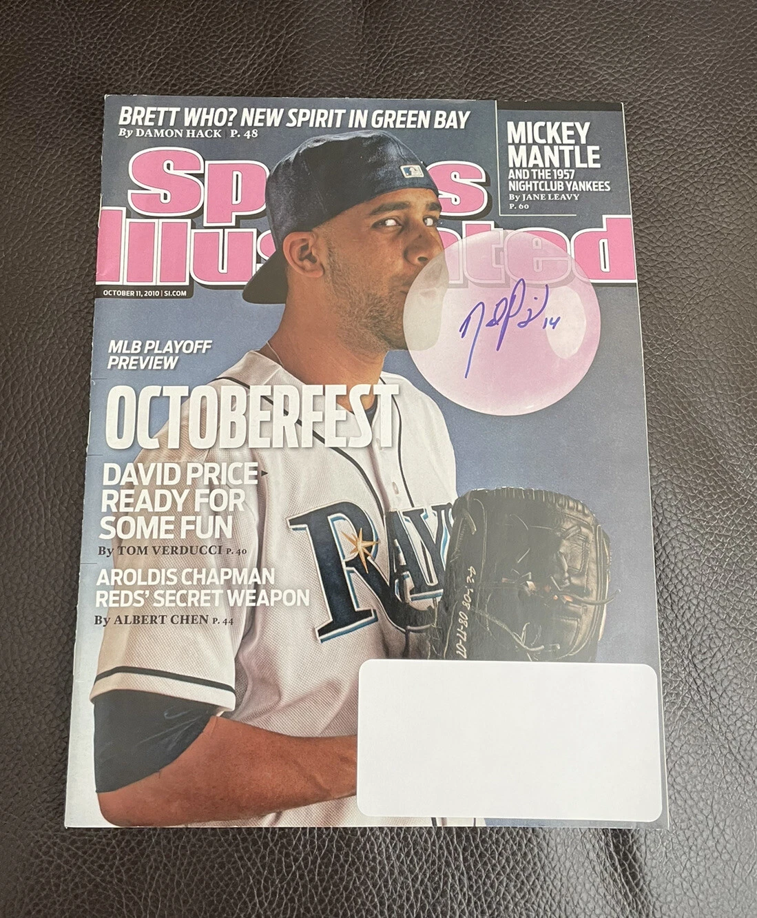 David Price Signed Sports Illustrated Magazine