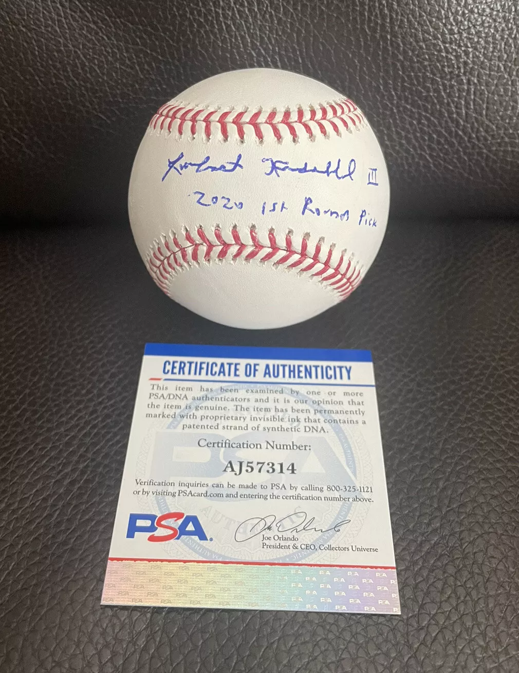 Robert Hassell III Signed MLB Baseball Psa/Dna “2020 1st Round Pick” FULL NAME