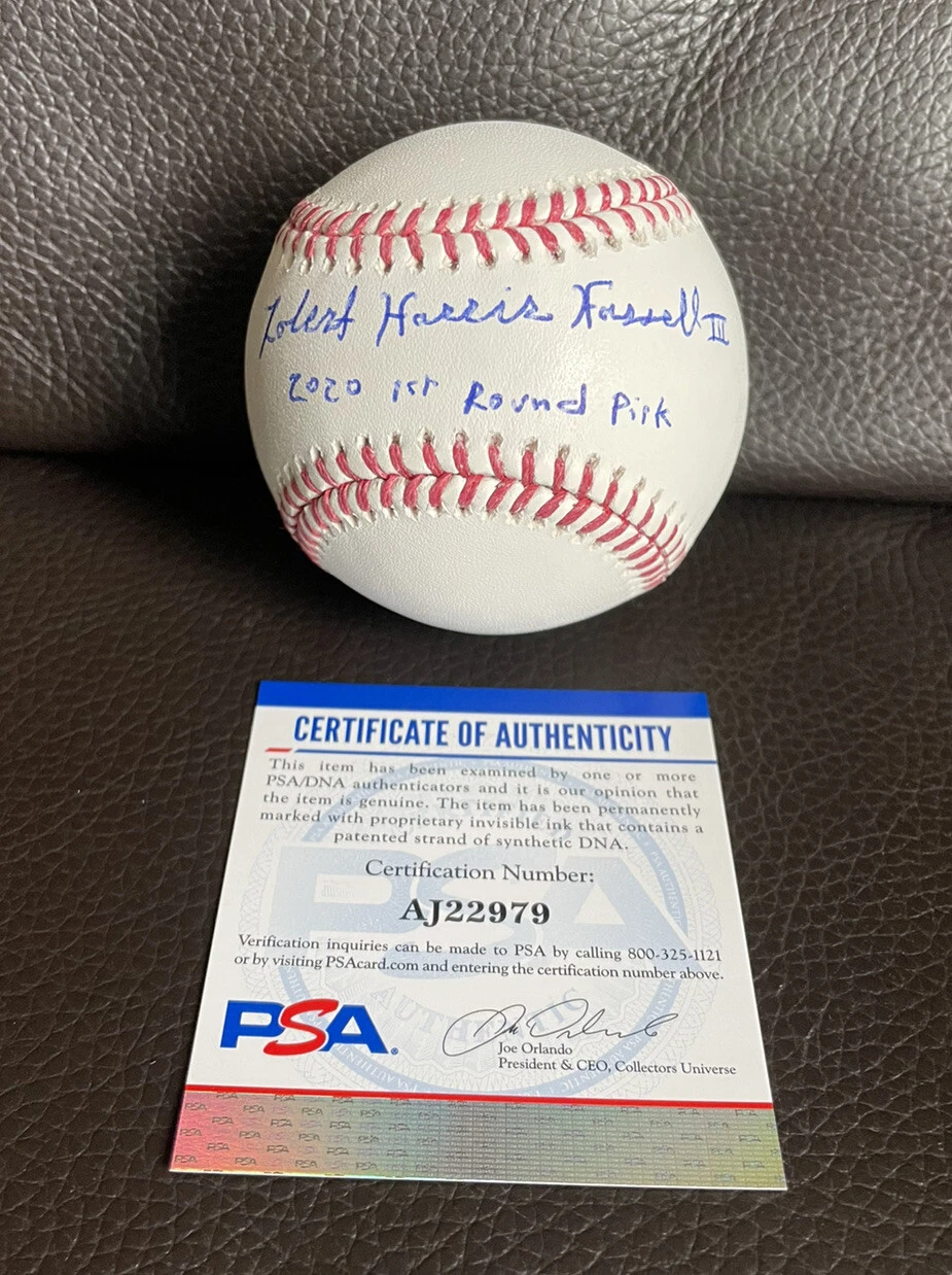 Robert Hassell III Signed MLB Baseball Psa/Dna “2020 1st Round Pick” FULL NAME