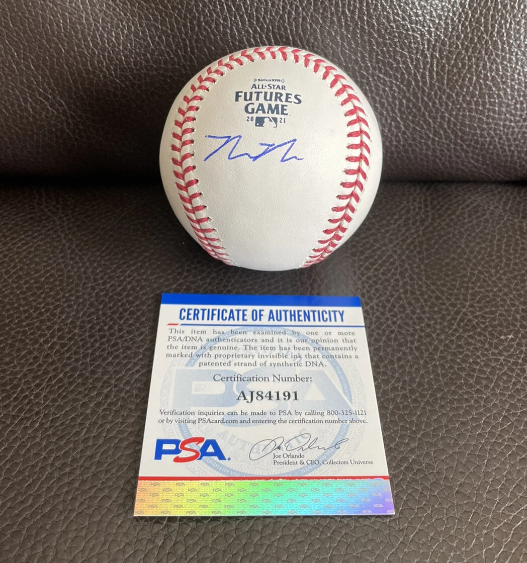 Max Meyer Signed Official 2021 MLB All Star Futures Game Baseball Psa/Dna Coa