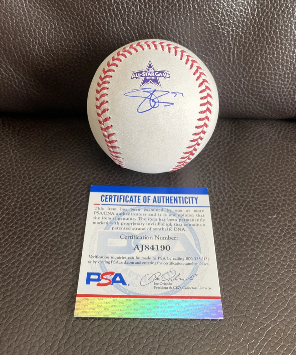 Shane Bieber Signed Official 2021 All Star Game Baseball Psa/Dna Coa Indians