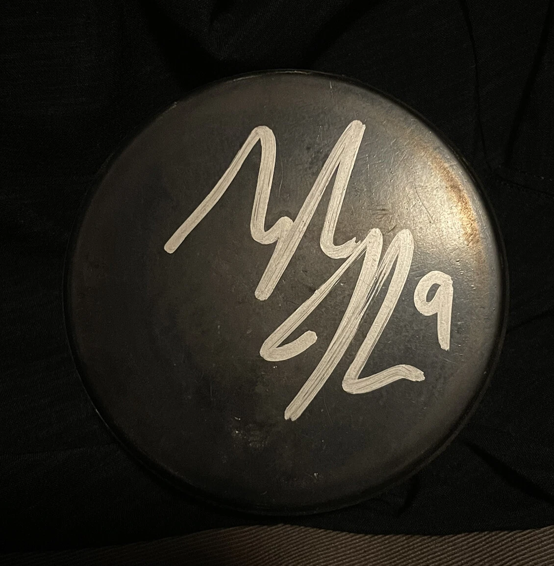 Tyler Johnson Signed Autographed Hockey Puck TB Lightning