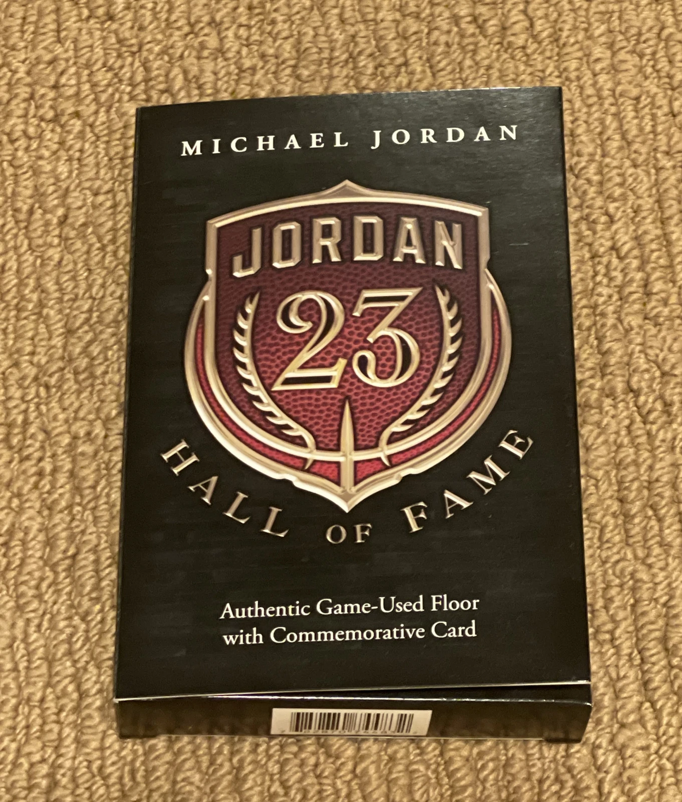 Michael Jordan 2009 HOF Authentic Game-Used Floor w/ Card Chicago Bulls RARE