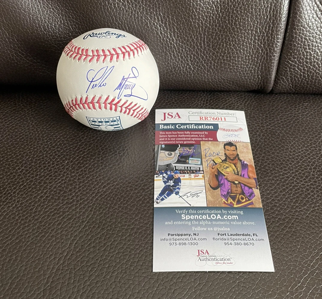 Pedro Martinez Signed Official Hall Of Fame Baseball + JSA Coa Boston Red Sox