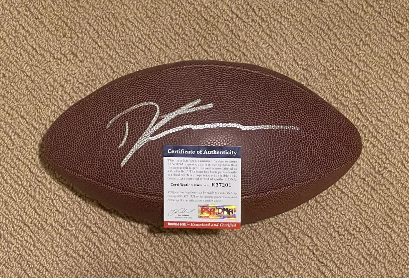 Derwin James Signed Wilson NFL Official Size Football Psa/Dna Coa “Rookie” Ball