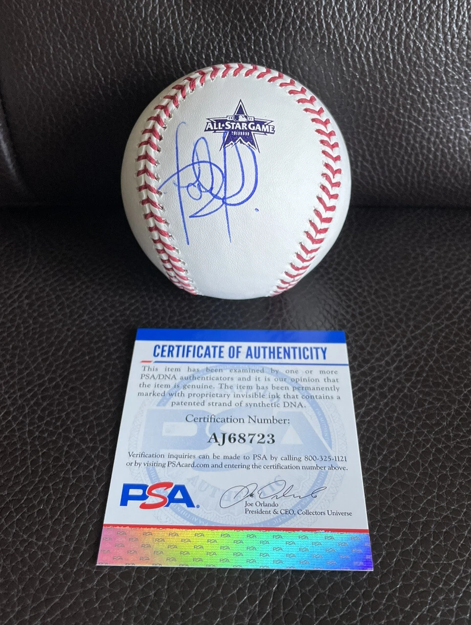 Fernando Tatis Jr Signed Official 2021 All Star Game Baseball Psa/Dna Coa Padres