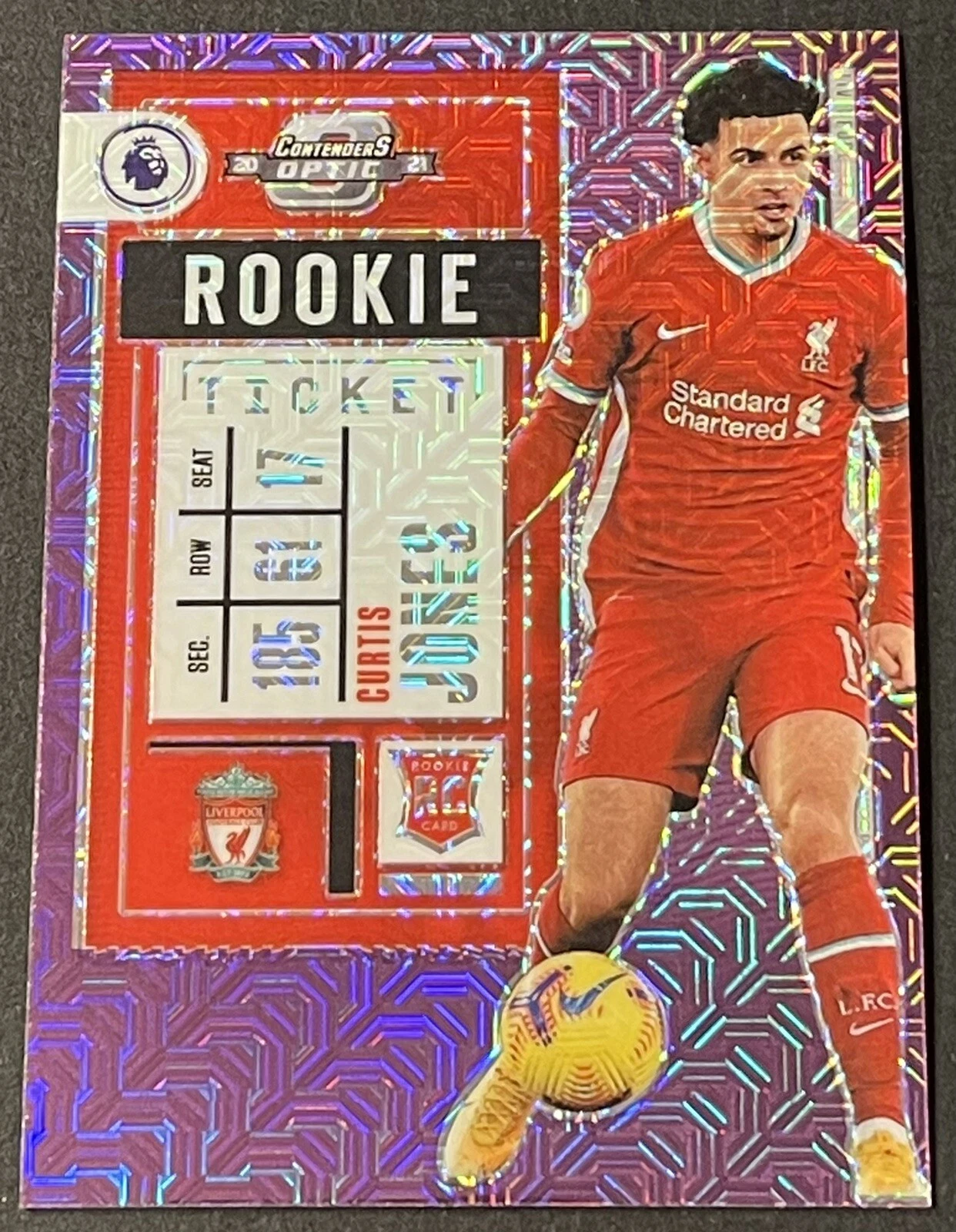 CURTIS JONES - 2020-21 Chronicles Contenders Optic Rookie Ticket PURPLE MOJO #4