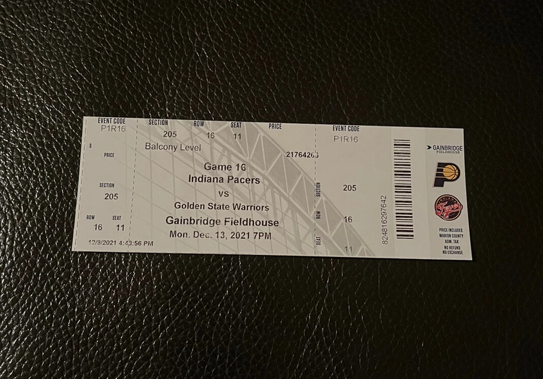 WARRIORS TICKET STUB 12/13/21 STEPHEN CURRY THREE #2972 LAST GAME BEFORE RECORD COLLECTIBLE MEMORABILIA