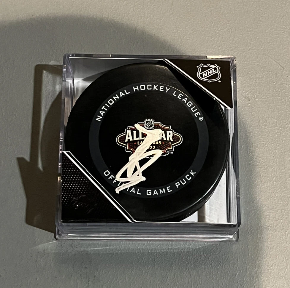 Brady Tkachuk Signed Official 2022 NHL All Star Game Puck Ottawa Senators