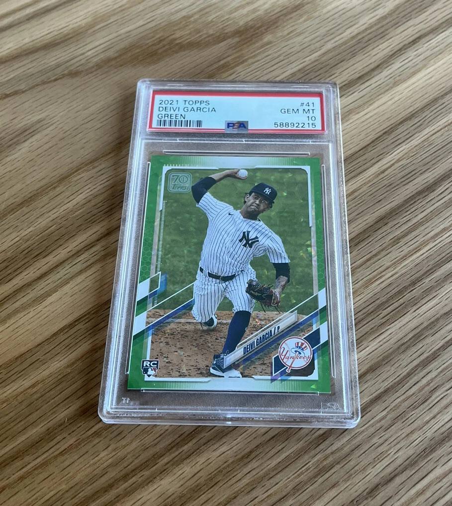 Deivi Garcia 2021 Topps Green Rookie Card /499 #41 Psa/Dna GEM MINT 10 Pop 1
