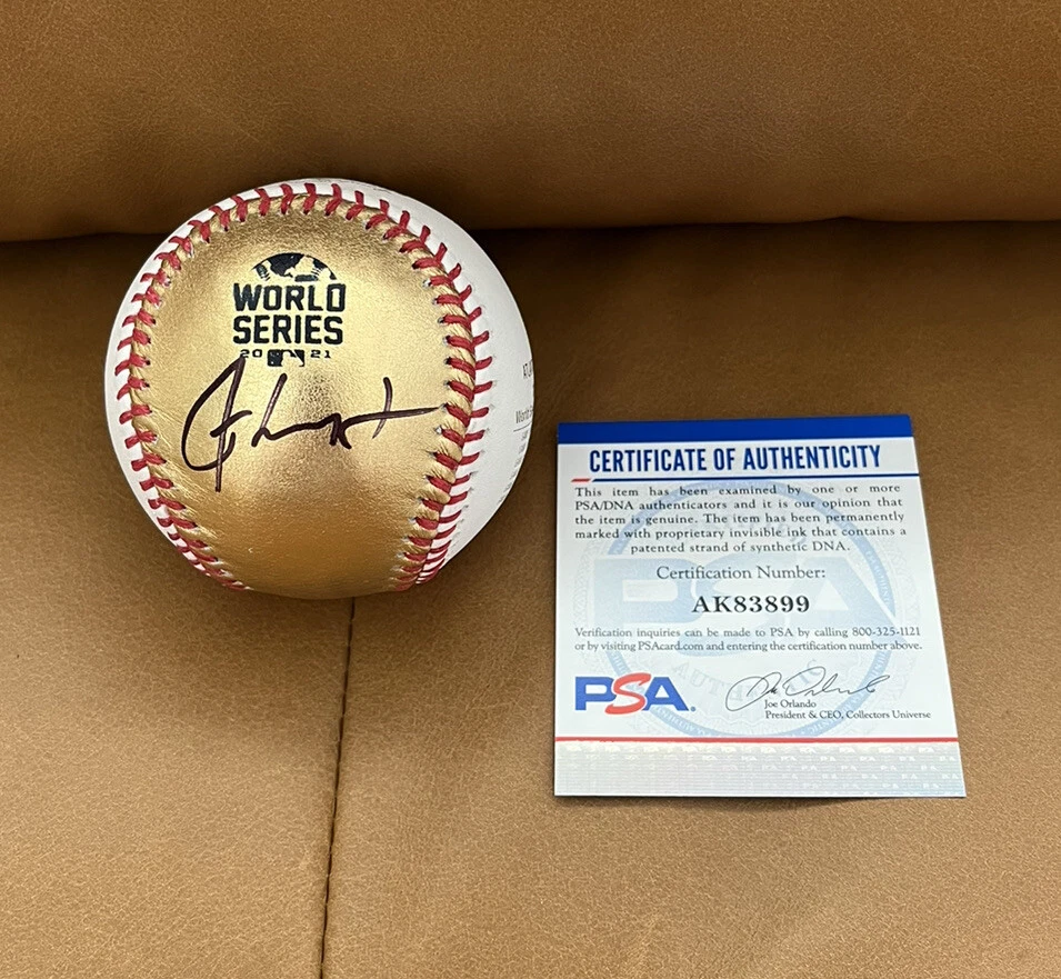 Ron Washington Signed Official 2021 World Series Gold Champs Baseball Psa/Dna