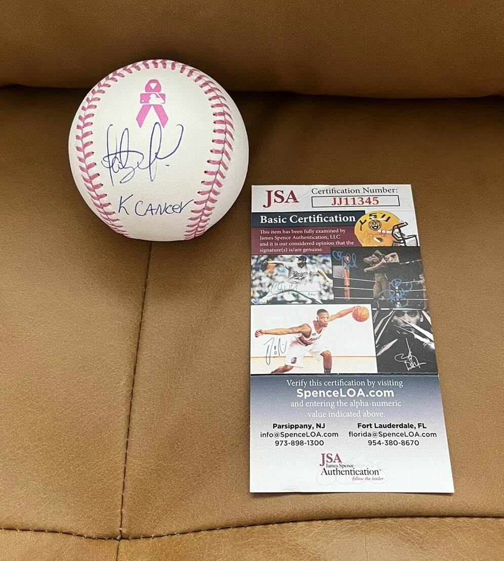 Fernando Tatis Jr Signed MLB Mothers Day Baseball “K Cancer” JSA Coa SD Padres