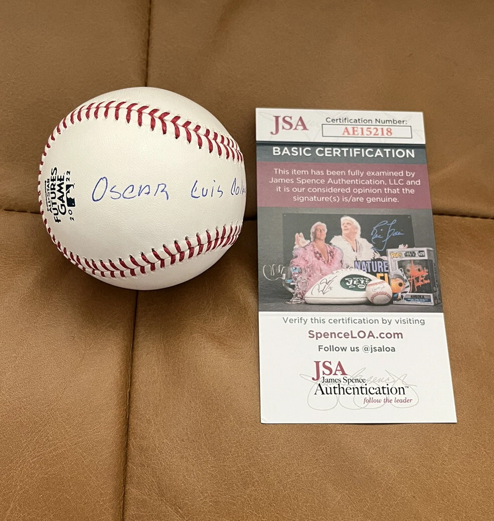 Oscar Colas Signed 2022 All Star Futures Game Baseball + JSA Coa Full Name Sig