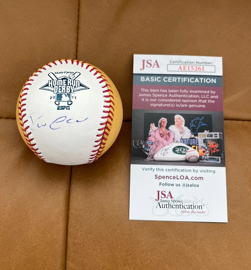 Robinson Cano Signed 2011 Home Run Derby Money Baseball + JSA Coa Champion