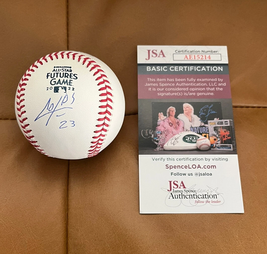 Oscar Colas Signed 2022 All Star Futures Game Baseball + JSA Coa  White Sox