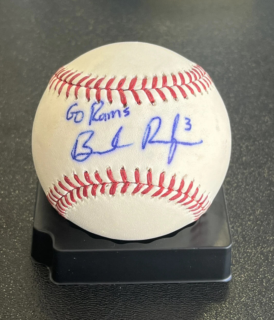 Brendan Rodgers Signed Official MLB Baseball “Go Rams” Lake Mary HS Rockies