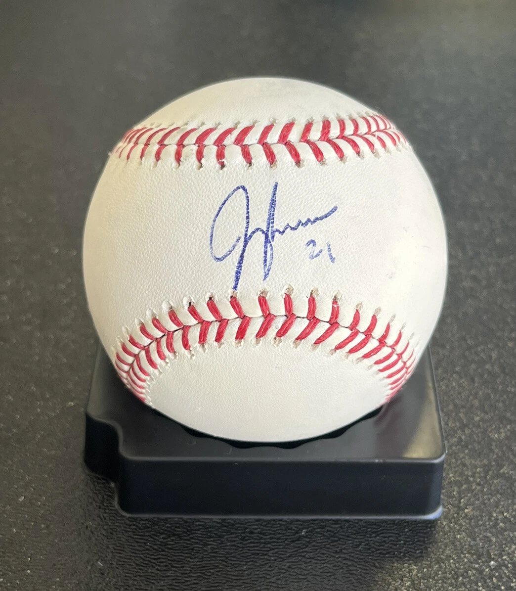 Jeff Francoeur Signed Autograph Official MLB Baseball Atlanta Braves