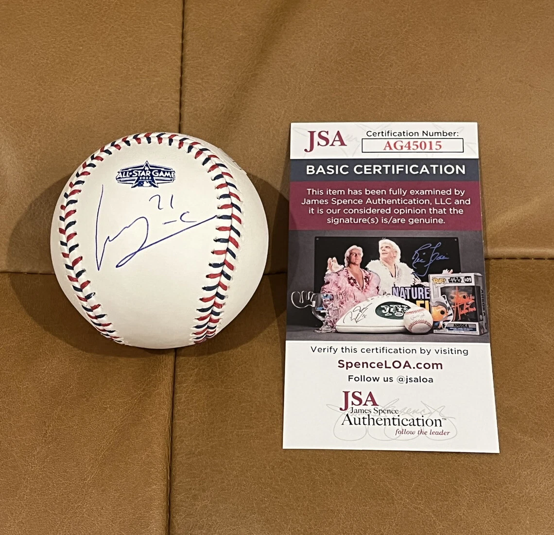 Luis Castillo Signed Auto Official 2022 All Star Game Baseball JSA Coa Mariners