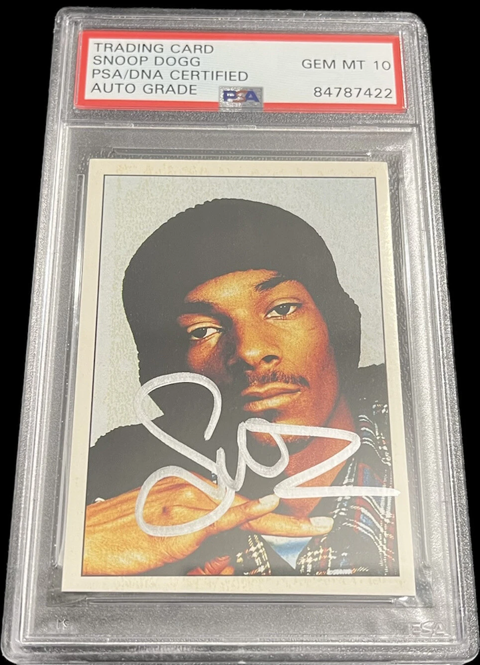 Snoop Dogg Signed 1995 Panini Smash Hits Rookie Card #123 Psa/Dna GEM MT 10 AUTO