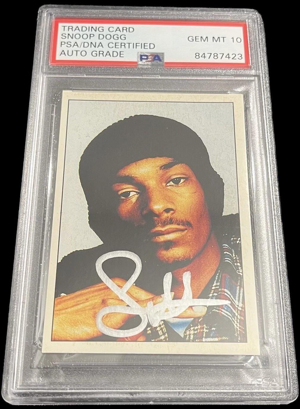 Snoop Dogg Signed 1995 Panini Smash Hits Rookie Card #123 Psa/Dna GEM MT 10 AUTO